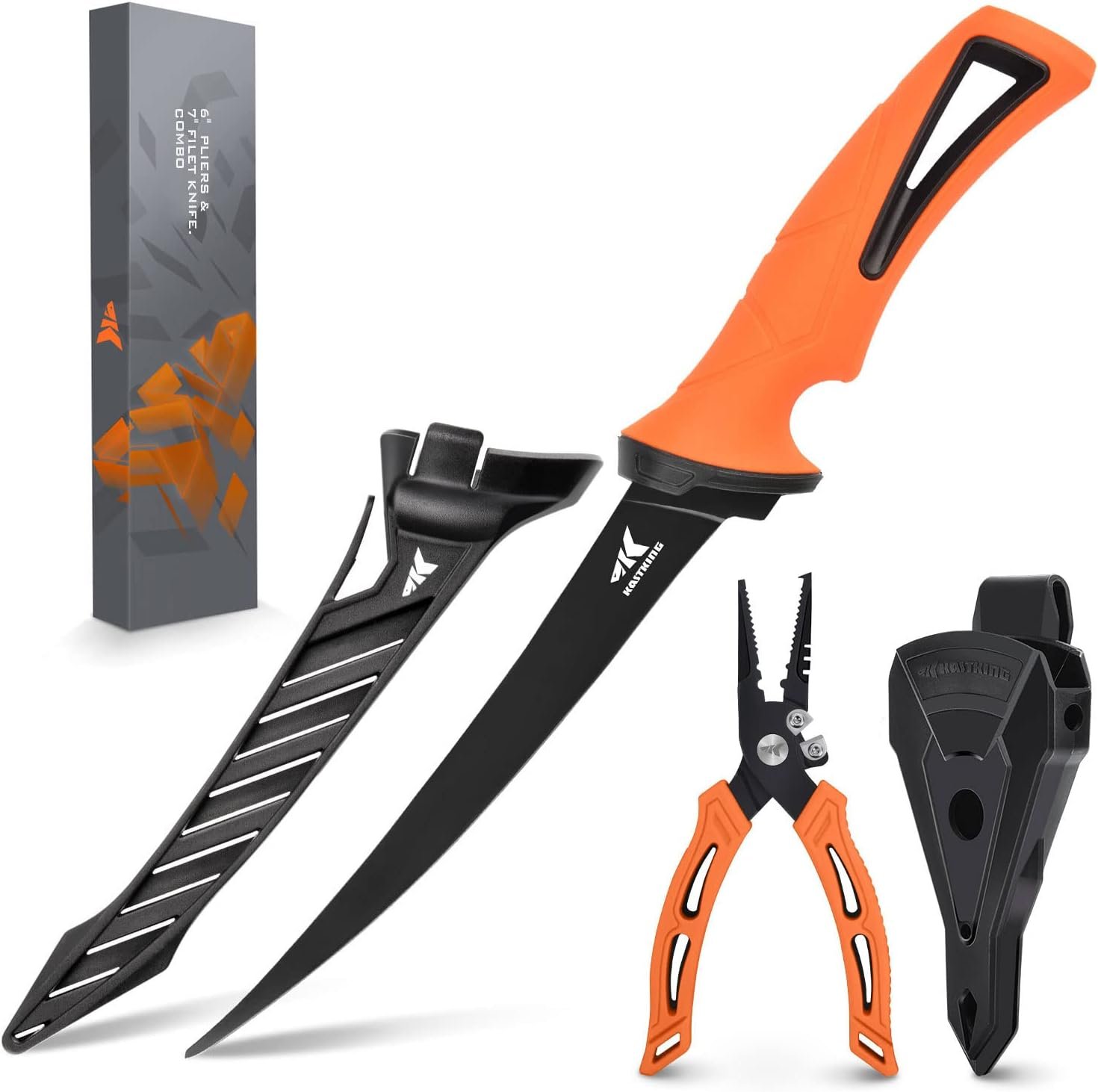 Kit KastKing – Alicate de Pesca e Faca de Filete